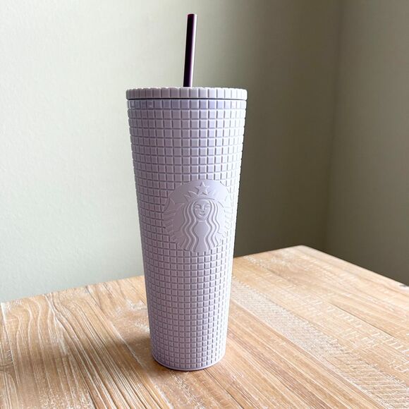 Starbucks Lavender Grid 24 oz Tumbler - Picture 1 of 4
